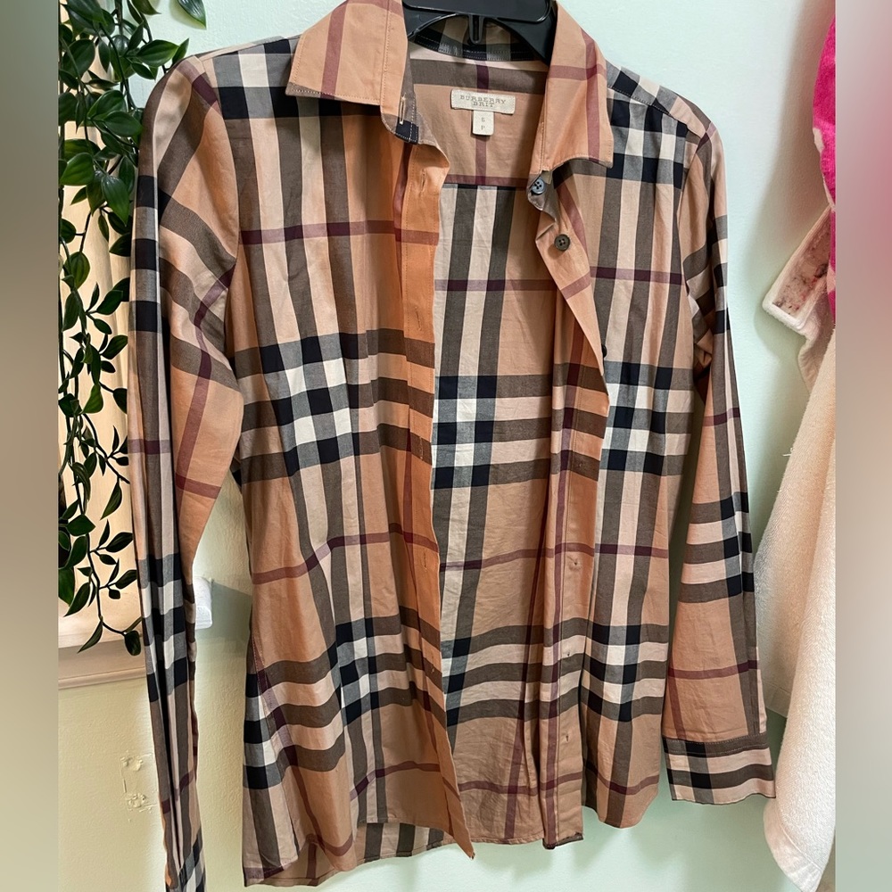 Authentic Burberry button down shirt
